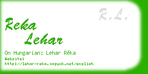 reka lehar business card